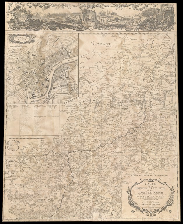 Carte de la Principauté de Liège et du Comté de Namur [1747]