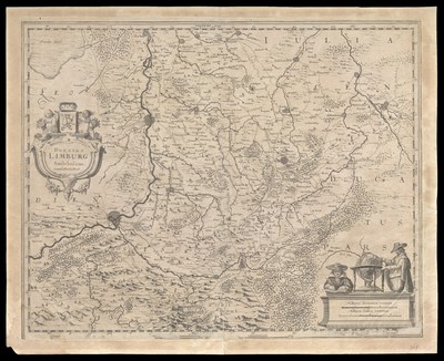 Duché de Limbourg. Gravure extraite de Gerardi Mercatoris et J. Hondii Atlas novus 1638
