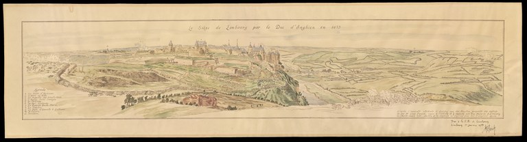 Le siège de Limbourg par le Duc d'Enghien en 1675