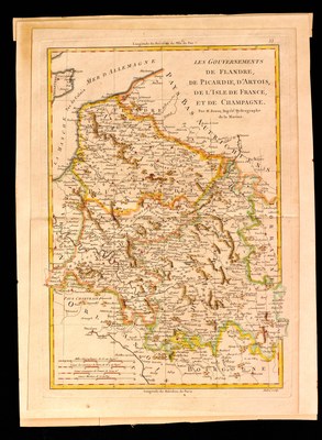 Les gouvernements de Flandre, de Picardie, d'Artois, de l'Isle de France, et de Champagne [1782]