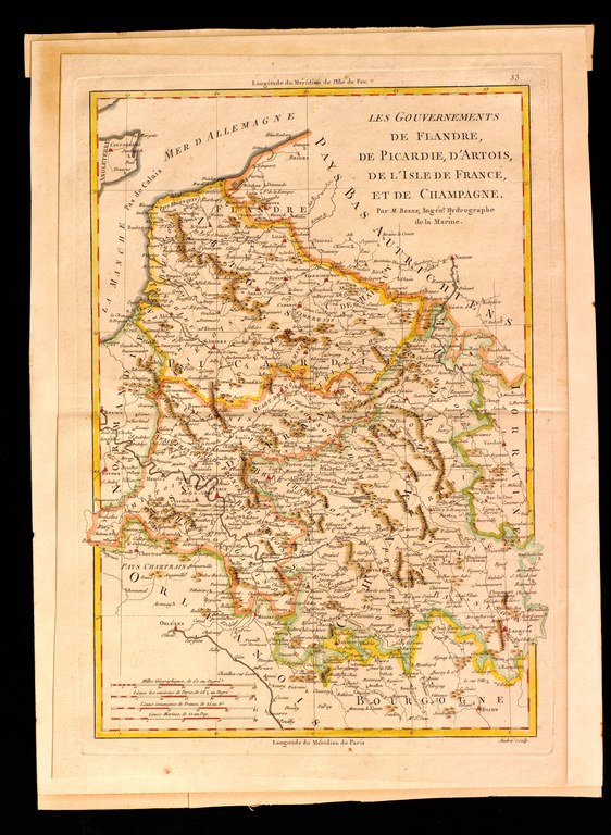 Les gouvernements de Flandre, de Picardie, d'Artois, de l'Isle de France, et de Champagne [1782]