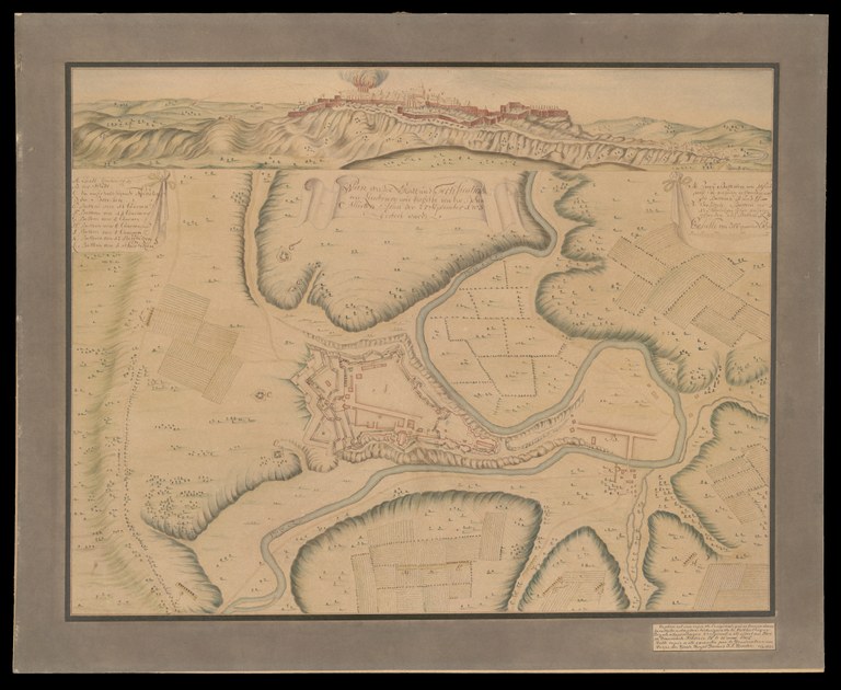 Plan von der Stadt und Fortification von Limbourg wie dieselbe von der Hohen Allirten Armé der 27 September 1703