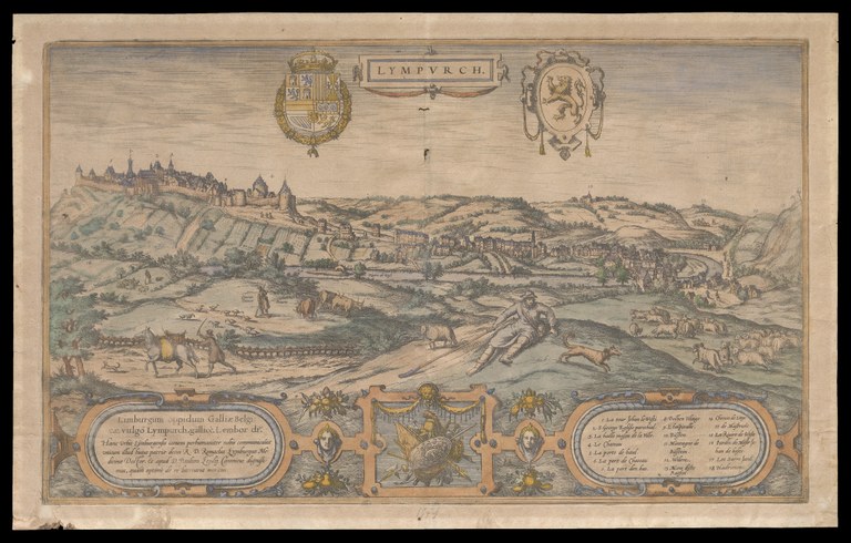 Vue de Limbourg au berger 1574
