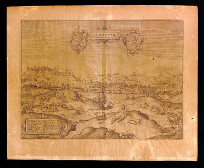 Vue de Limbourg au berger, extraite de "Description de touts les Pays Bas", 1625