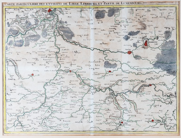 Carte particulière des environs de Liège, Limbourg et partie de Luxembourg
