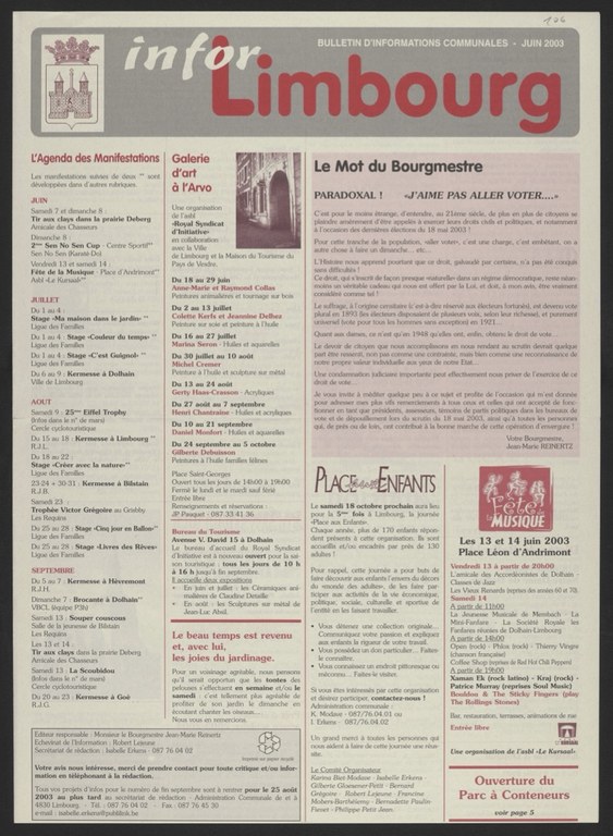 Infor Limbourg - 2003 - Juin