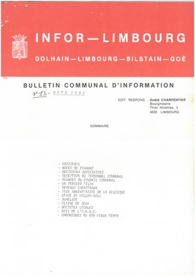 Infor Limbourg - 1980 - Mars