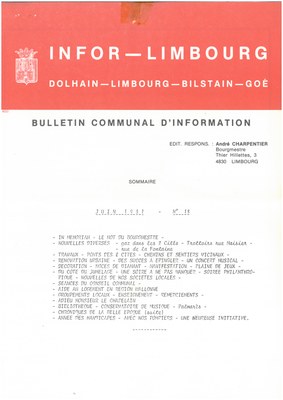 Infor Limbourg - 1981 - Juin