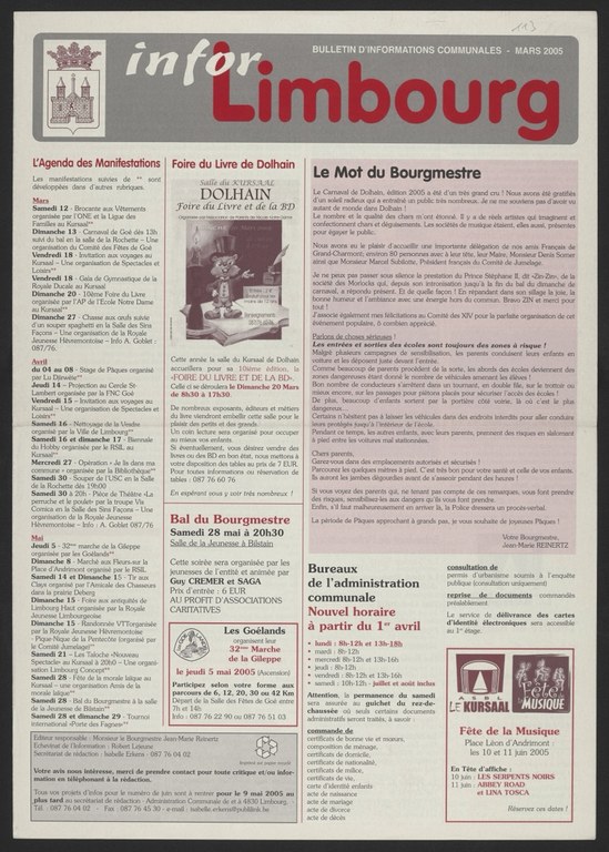 Infor Limbourg - 2005 - Mars