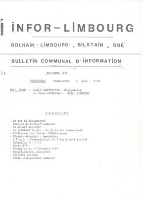 Infor Limbourg - 1977 - Décembre