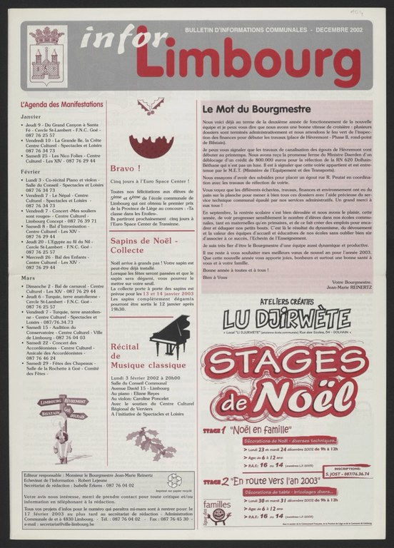 Infor Limbourg - 2002 - Décembre