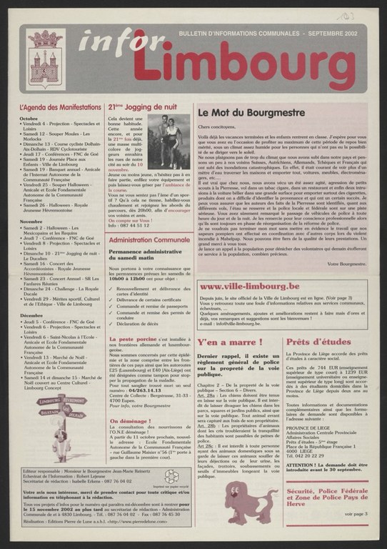 Infor Limbourg - 2002 - Septembre