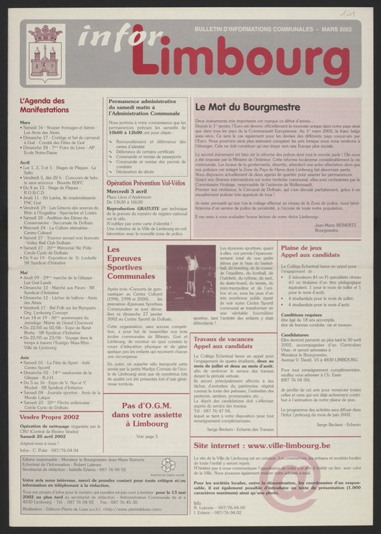Infor Limbourg - 2002 - Mars