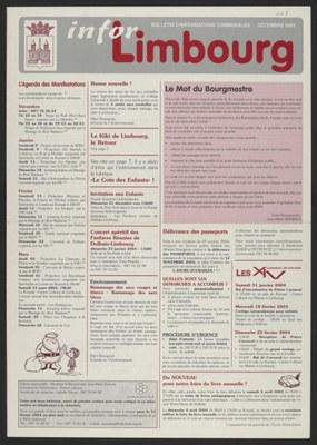 Infor Limbourg - 2003 - Décembre