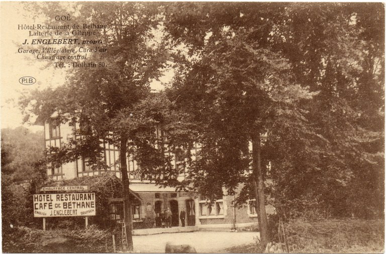Hôtel restaurant café de Béthane vers 1930
