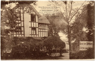 Hôtel restaurant café de Béthane vers 1934