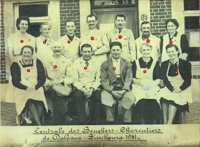 Centrale des bouchers-charcutiers de Dolhain Limbourg (1941)