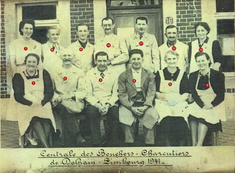 Centrale des bouchers-charcutiers de Dolhain Limbourg (1941)