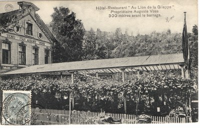 Au Lion de la Gileppe vers 1910