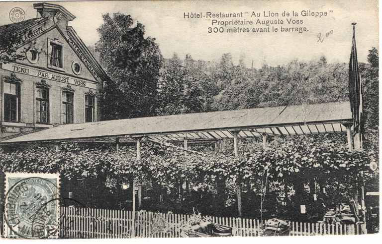 Au Lion de la Gileppe vers 1910