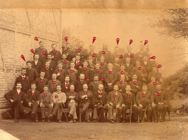 L'industriel Guillaume Maisier et son personnel en 1900