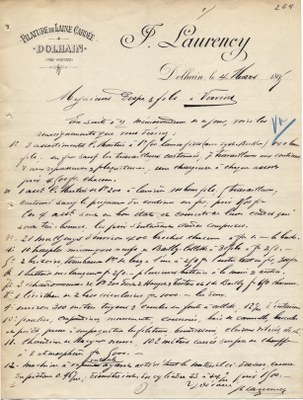 Filature de Laine Cardée, F.Laurency