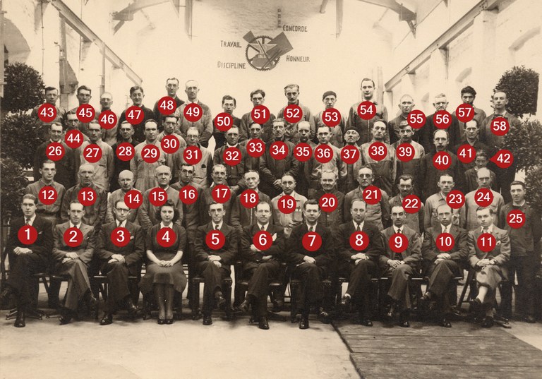 L'atelier Charpentier le 12 juin 1943