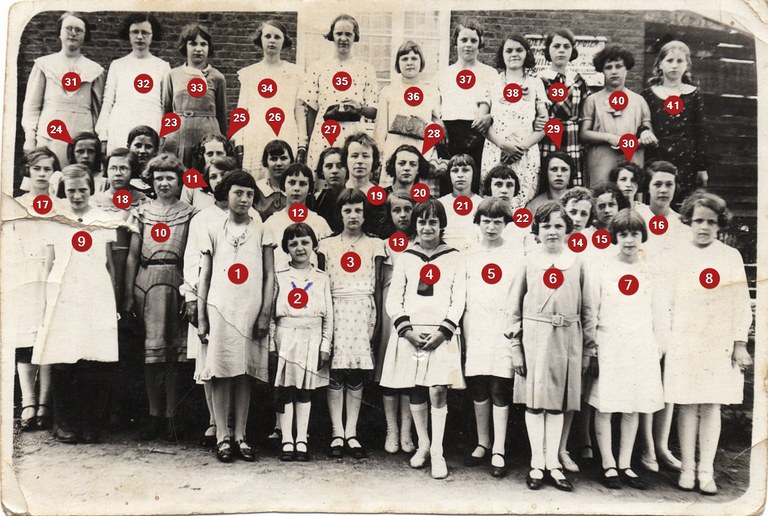classe de filles en 1937