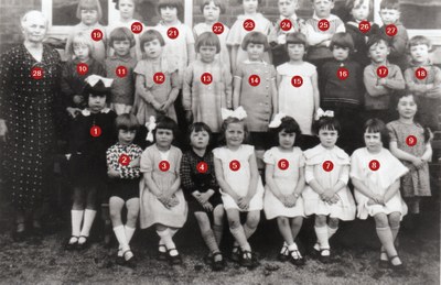 Classe mixte vers 1950