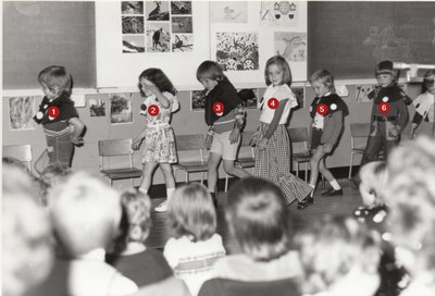 Fête de l'école 1984 - sur la scène