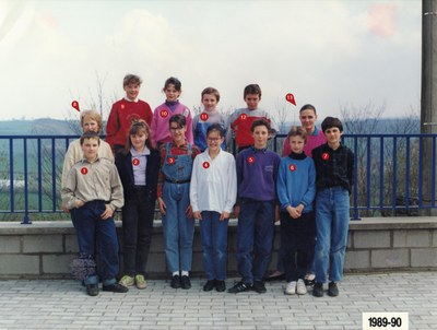 Classe 5e et 6e primaires en 1989-1990
