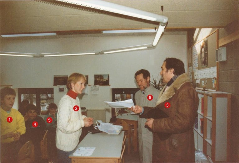 Visite des représentants de Cormaïa (Roumanie) en 1989-90