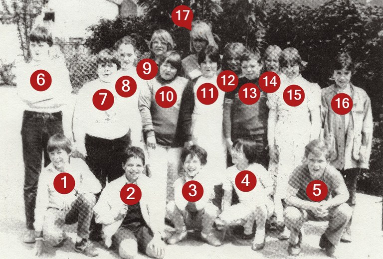 Classe de Madame EVRARD (5° primaire B) 1983-1984