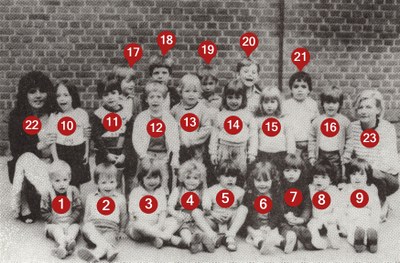 Classe de Madame HEINS (1° maternelle) 1983-1984