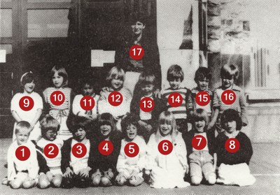 Classe de Madame LACASSE (2° maternelle) 1983-1984
