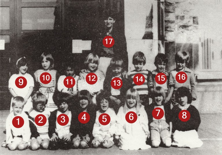 Classe de Madame LACASSE (2° maternelle) 1983-1984