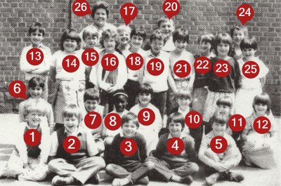 Classe de Madame REMACLE (2° primaire) 1983-1984