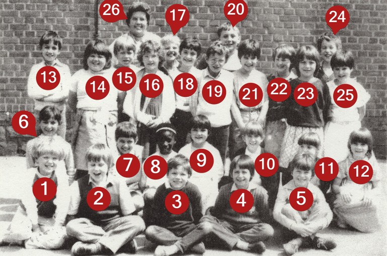 Classe de Madame REMACLE (2° primaire) 1983-1984