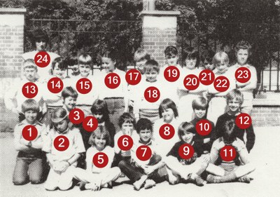 Classe de Madame TRUSSART (3° primaire) 1983-1984