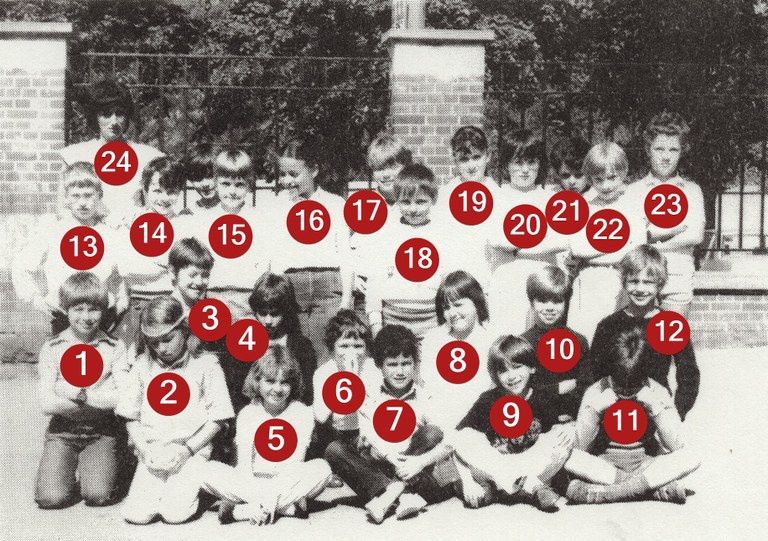 Classe de Madame TRUSSART (3° primaire) 1983-1984