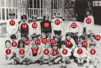 Classe de Mademoiselle CHARPENTIER (4° primaire) 1983-1984