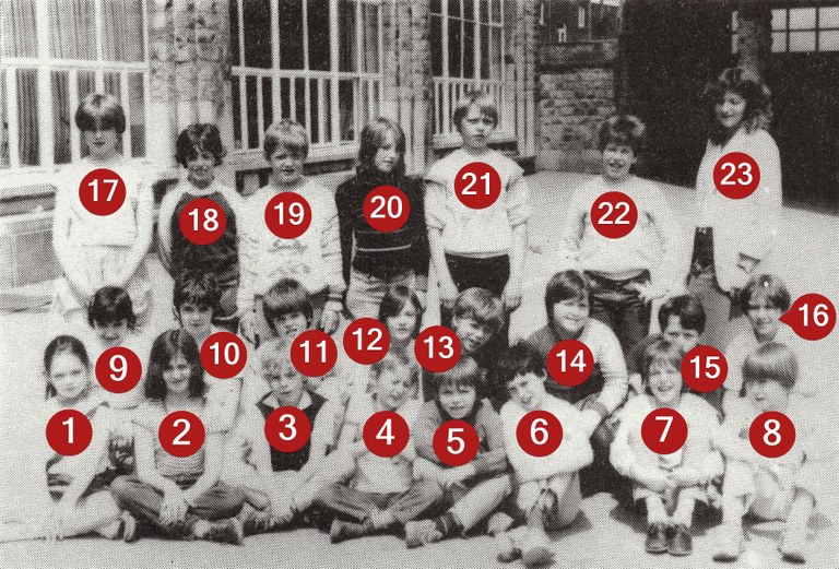 Classe de Mademoiselle CHARPENTIER (4° primaire) 1983-1984