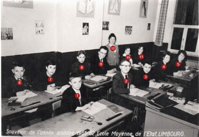 Classe mixte en 1961-1962