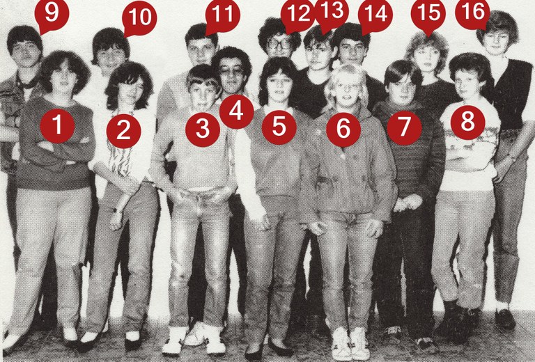 Classe des 3èmes secondaires - technique de qualification - 1983-1984