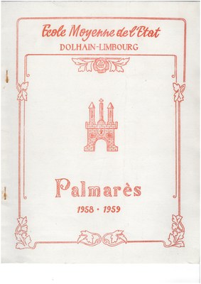 Palmarès - 1958 1959