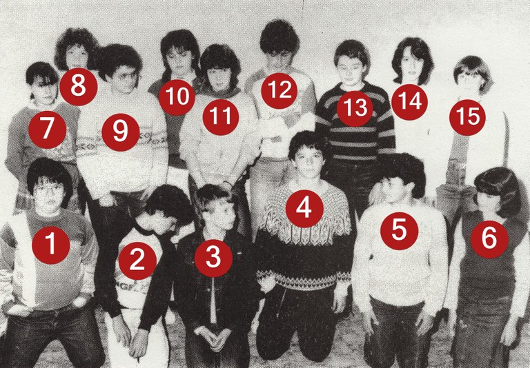 Classe des 1ères secondaires A - 1983-1984