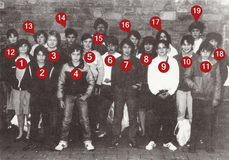 Classe des 1ères secondaires A - 1983-1984