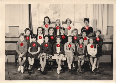 Classe de 2e primaires en 1965