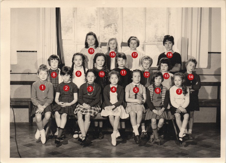 Classe de 2e primaires en 1965