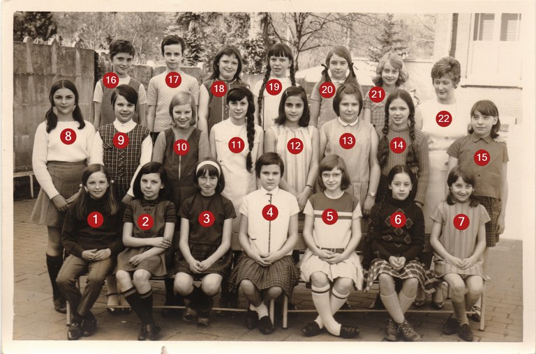 Classe de 5e primaires en 1968